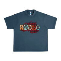 Midnight Navy Rodeo Christmas Urban Heavy Tee - CowhideDigitalArt