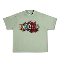 Oil Green Rodeo Christmas Urban Heavy Tee - CowhideDigitalArt