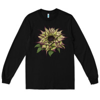 Black sun   fill purple sunflower Long Sleeve Tee - LillyAllenDesigns