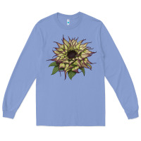 Colony Blue sun   fill purple sunflower Long Sleeve Tee - LillyAllenDesigns