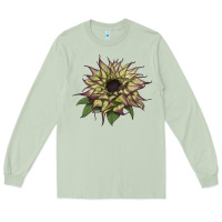 Matcha sun   fill purple sunflower Long Sleeve Tee - LillyAllenDesigns