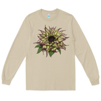Mushroom sun   fill purple sunflower Long Sleeve Tee - LillyAllenDesigns