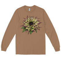 Toasted Coconut sun   fill purple sunflower Long Sleeve Tee - LillyAllenDesigns