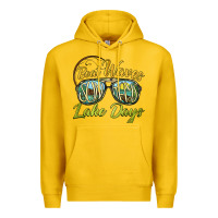 Lemon boat waves sun rays lake days Premium Hoodie - BarkalooDesign