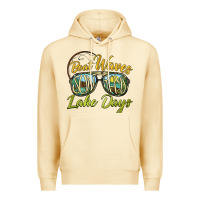 Pina Colada boat waves sun rays lake days Premium Hoodie - BarkalooDesign