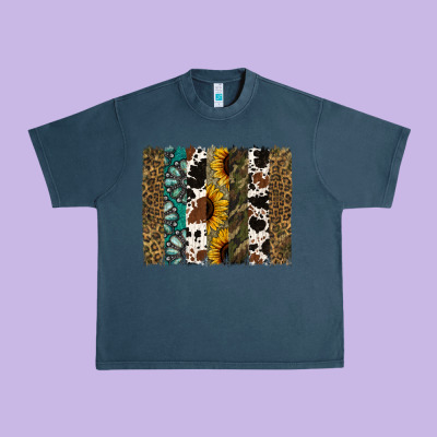 Western Brushstroke Urban Heavy Tee Designed By Jasminsmagicworld