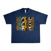 Navy Western Brushstroke Urban Heavy Tee - Jasminsmagicworld