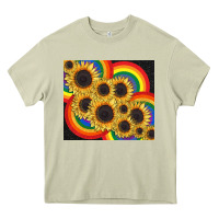 Mossy Pride sunflower tumbler Heavy Core Tee - FaDigitalArtStudio