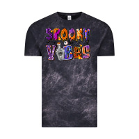 Cloud Black Spooky Vibes Vintage Tee - CowhideDigitalArt