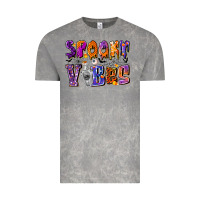 Cloud Rock Spooky Vibes Vintage Tee - CowhideDigitalArt