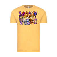 Vintage Mustard Spooky Vibes Vintage Tee - CowhideDigitalArt
