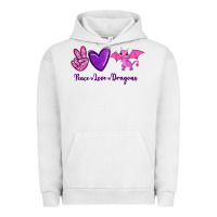 Pigment Lunar Rock Peace Love Dragons Urban Hoodie - RanaPortraitStore