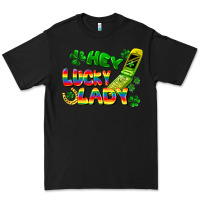 Black Hey lucky lady flip phone Premium Tee - FaDigitalArtStudio