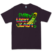 Plum Hey lucky lady flip phone Premium Tee - FaDigitalArtStudio