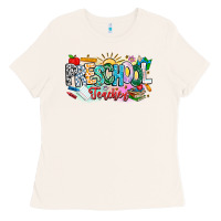 Bone Precschool Teacher Ladies Tee - CowhideDigitalArt