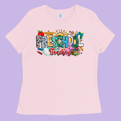 Precschool Teacher Ladies Tee Designed By Cowhidedigitalart