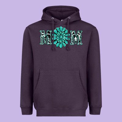 Western Mom Heavyweight Hoodie Designed By Ranaportraitstore