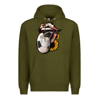 Army Green Soccer Tongue Premium Hoodie - Jasminsmagicworld