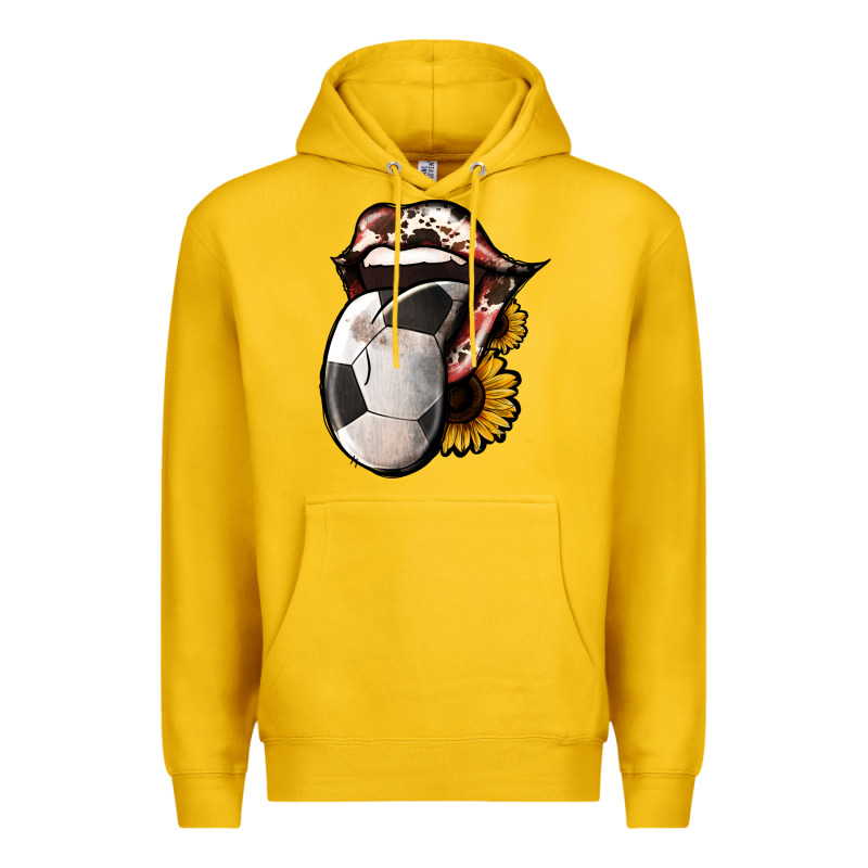 Soccer Tongue Premium Hoodie by Jasminsmagicworld | Teevron