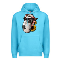 Ocean Blue Soccer Tongue Premium Hoodie - Jasminsmagicworld