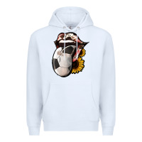 White Soccer Tongue Premium Hoodie - Jasminsmagicworld