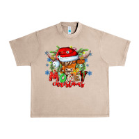 French Oak Mooey Christmas Urban Heavy Tee - CowhideDigitalArt