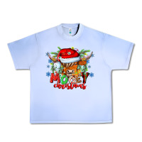 Grape Ice Mooey Christmas Urban Heavy Tee - CowhideDigitalArt
