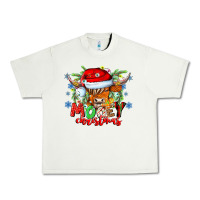 Pistachio Mooey Christmas Urban Heavy Tee - CowhideDigitalArt