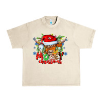 Sandshell Mooey Christmas Urban Heavy Tee - CowhideDigitalArt