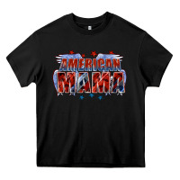 Black American Mama Mother's Day Heavy Core Tee - FaDigitalArtStudio