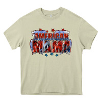 Mossy American Mama Mother's Day Heavy Core Tee - FaDigitalArtStudio