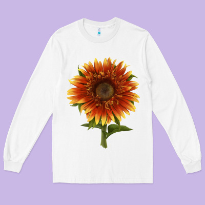 The  Sunflower Long Sleeve Tee Designed By Lillyallendesigns