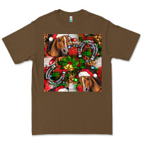 Cacao christmas horse leopard Premium Tee - FaDigitalArtStudio