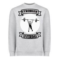 Heather Grey stronger everday Heavyweight Sweatshirt - Bettercallsaul