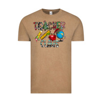 Vintage Coffee Teacher Calus Vintage Tee - CowhideDigitalArt
