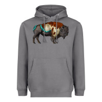 Storm gemstone bison Heavyweight Hoodie - RanaPortraitStore