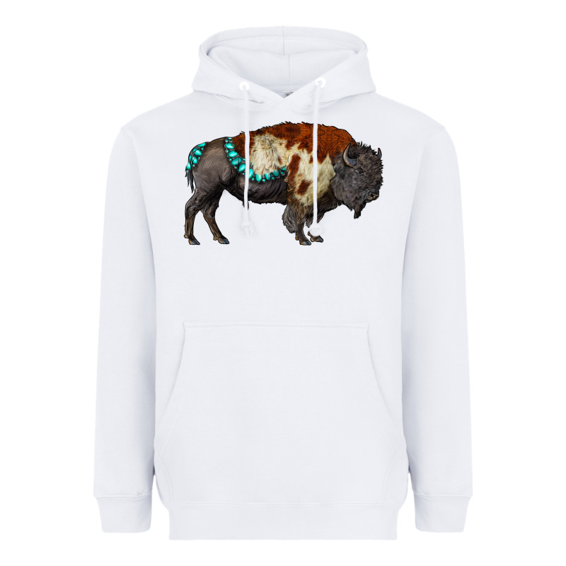 Gemstone Bison Heavyweight Hoodie by RanaPortraitStore | Teevron