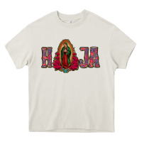 Cream Hija Lady Of Guadalupe Heavy Core Tee - Jasminsmagicworld