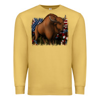 Antique Gold American Bison Premium Sweatshirt - Jasminsmagicworld