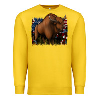 Lemon American Bison Premium Sweatshirt - Jasminsmagicworld