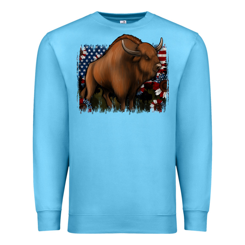 American Bison Premium Sweatshirt by Jasminsmagicworld | Teevron