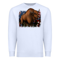 White American Bison Premium Sweatshirt - Jasminsmagicworld