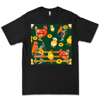 Black farm life seamless pattern Premium Tee - FaDigitalArtStudio