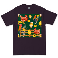 Plum farm life seamless pattern Premium Tee - FaDigitalArtStudio