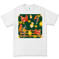 White farm life seamless pattern Premium Tee - FaDigitalArtStudio
