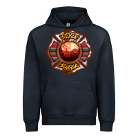 Navy Western Firefighter Symbol Urban Hoodie - RanaPortraitStore