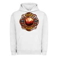 Pigment Lunar Rock Western Firefighter Symbol Urban Hoodie - RanaPortraitStore