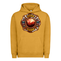 Pigment Peanut Butter Western Firefighter Symbol Urban Hoodie - RanaPortraitStore