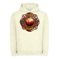 Pigment Pistachio Western Firefighter Symbol Urban Hoodie - RanaPortraitStore