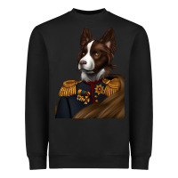 Black Pet Portraits, Custom Pet Portraits, Renaissance Pet Portraits, Heavyweight Sweatshirt - RanaPortraitStore